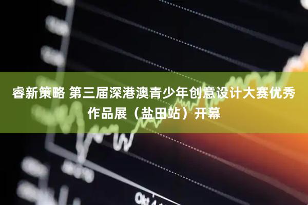 睿新策略 第三届深港澳青少年创意设计大赛优秀作品展（盐田站）开幕